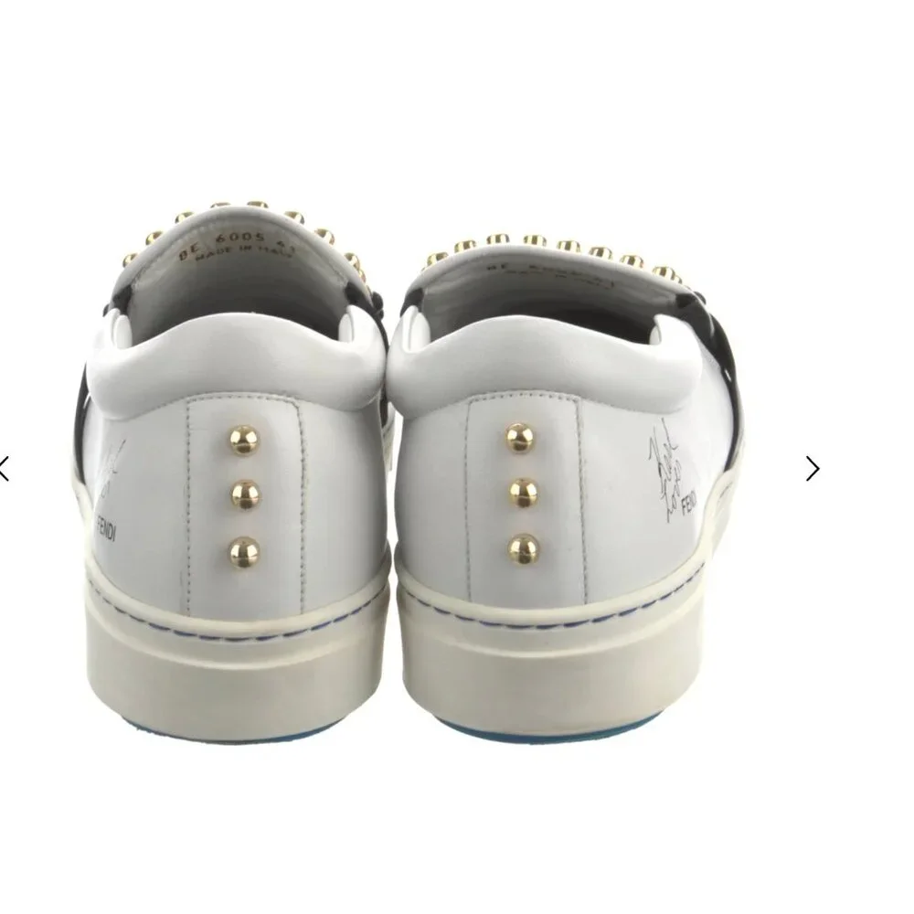 Fendi sneakers, EU 41 / US 11, Karl Lagerfeld Karlito studded low top sneakers! - Picture 4 of 7